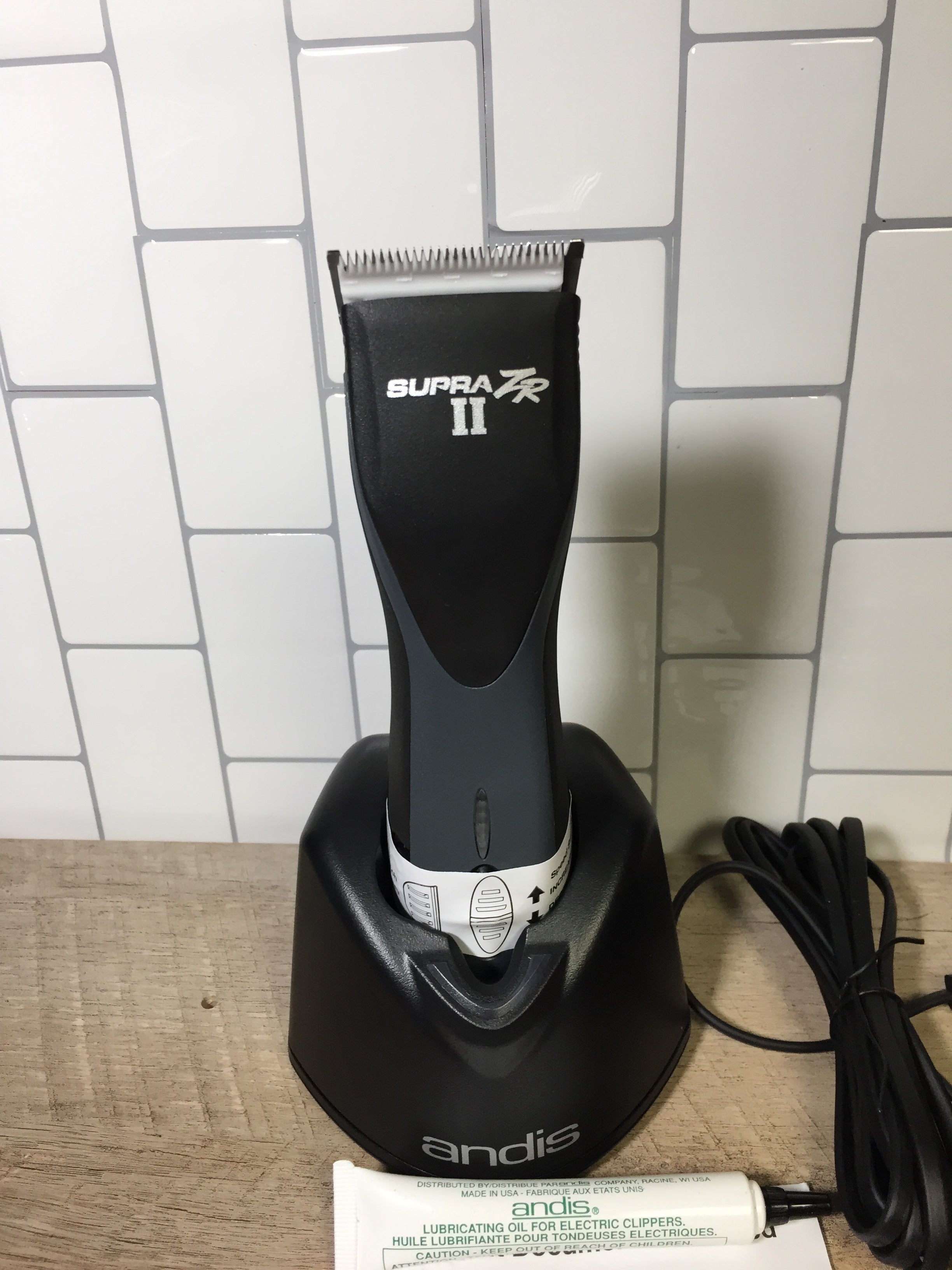 Andis 79005 Supra ZR II Cordless 5-Speed Clipper With Lithium Ion Battery (6950829588663)
